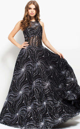 Jovani 50341 Black/Silver