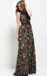 Jovani 50733 Black/Multi