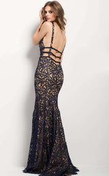 Jovani 50923 Navy/Nude