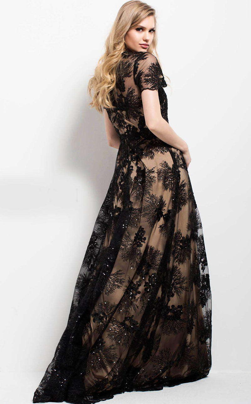 Jovani 51477 Black/Nude