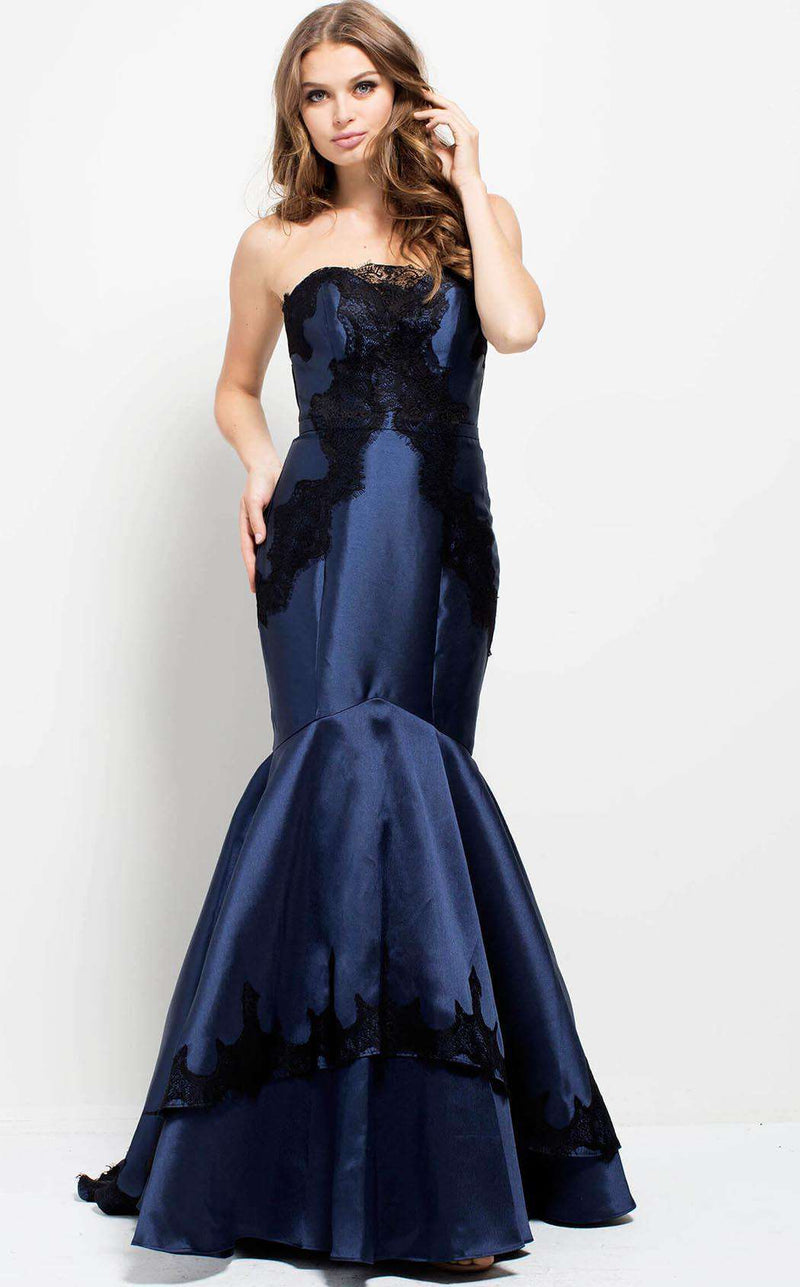 Jovani 51728 Navy/Black