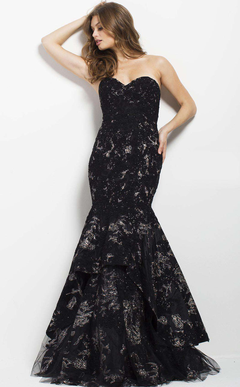 Jovani 37502 Black/Gold