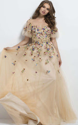 Jovani 45820 Nude Multi