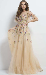 Jovani 45820 Nude Multi