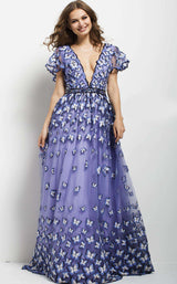 Jovani 47804 Blue