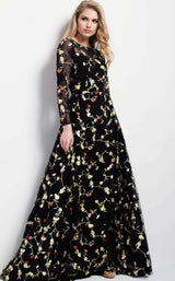 Jovani 55267 Black Multi