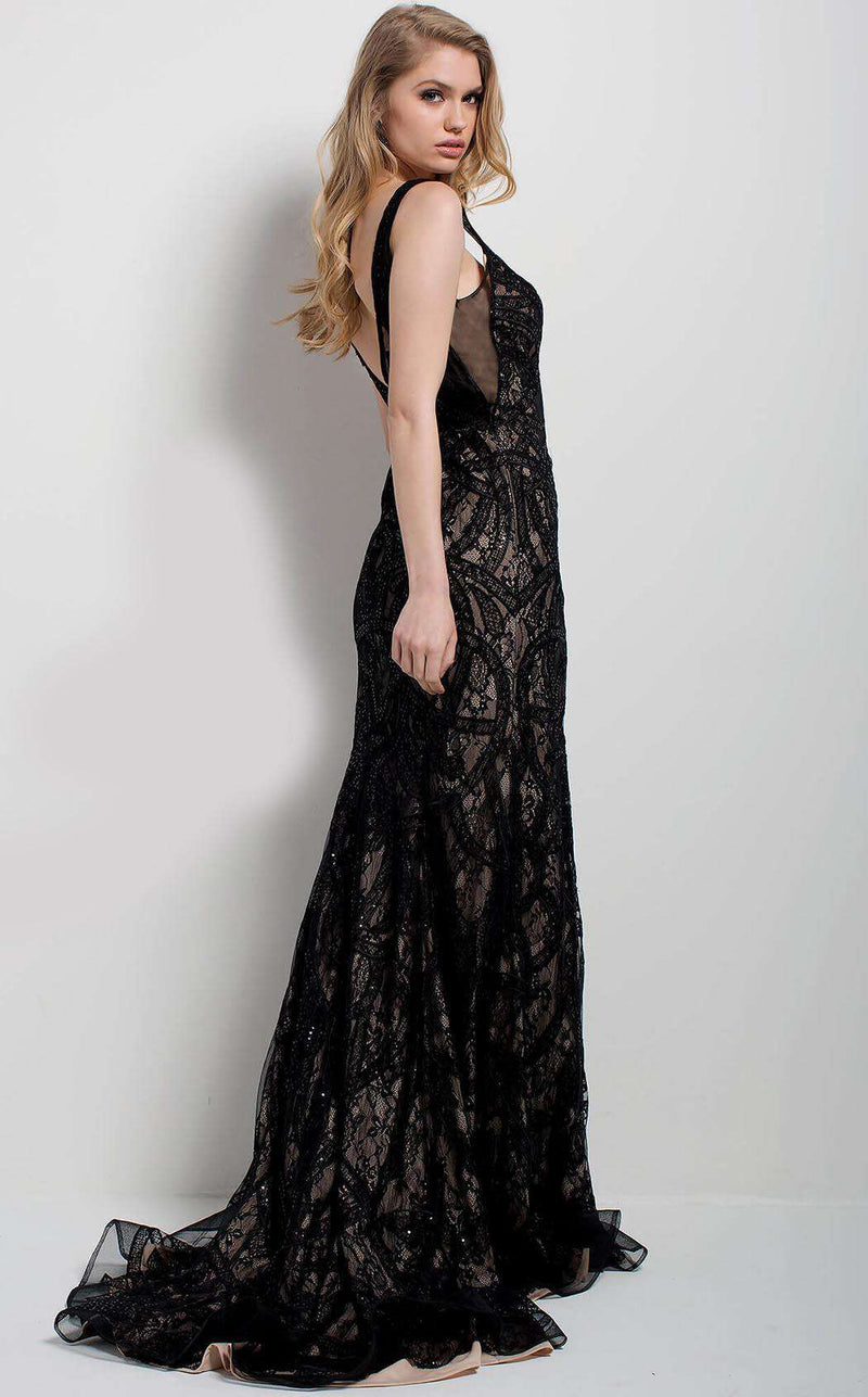 Jovani 58121 Black/Nude