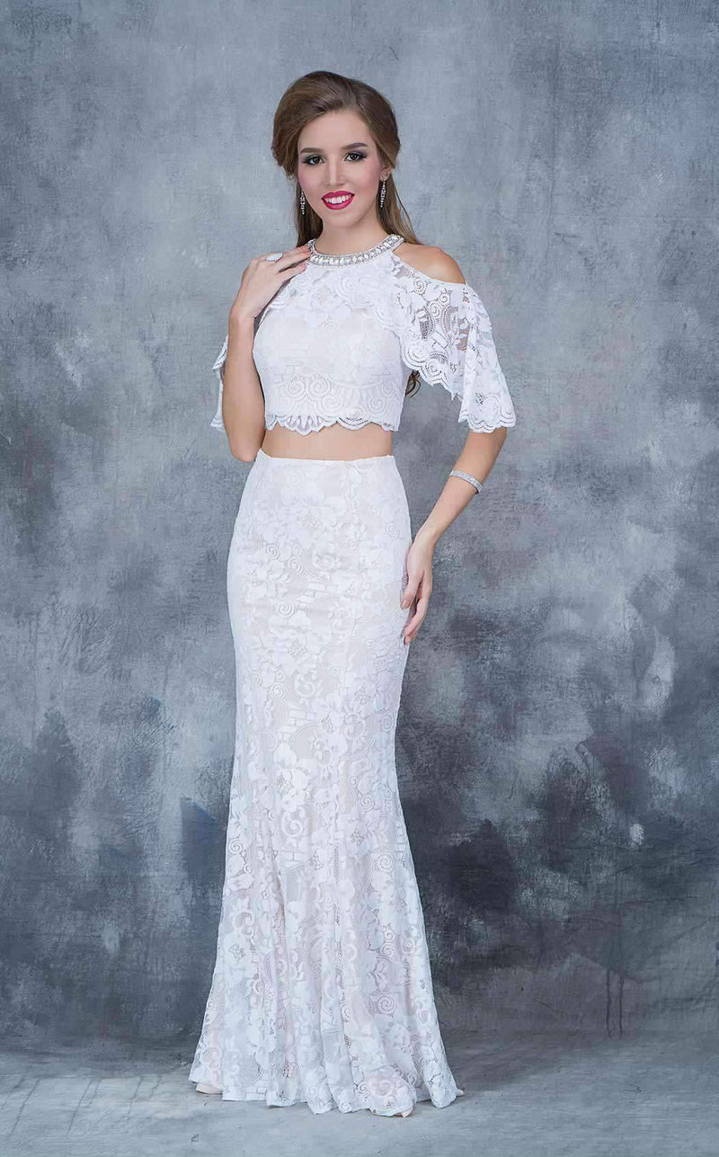 Nina Canacci 1364 White/Nude