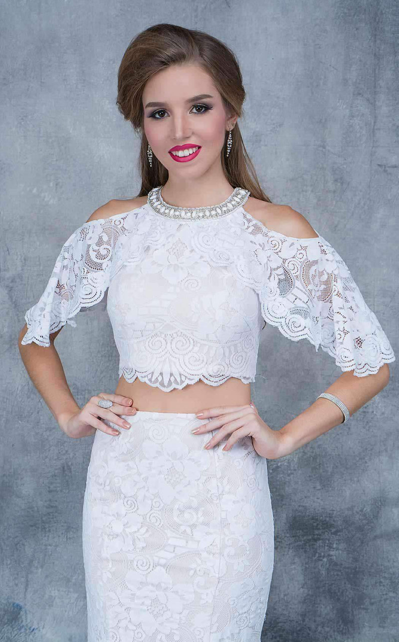 Nina Canacci 1364 White/Nude
