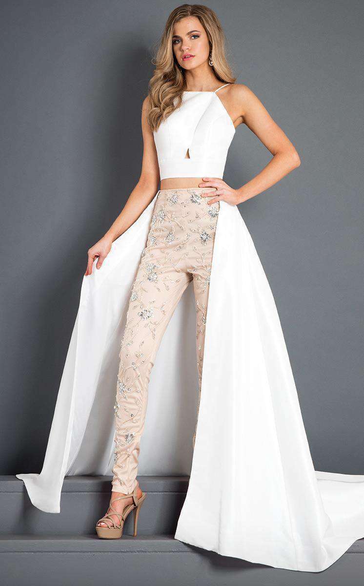 Rachel Allan 5980 White/Nude