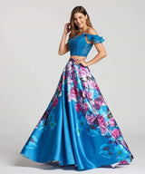 Ellie Wilde EW118003 Teal/Multi