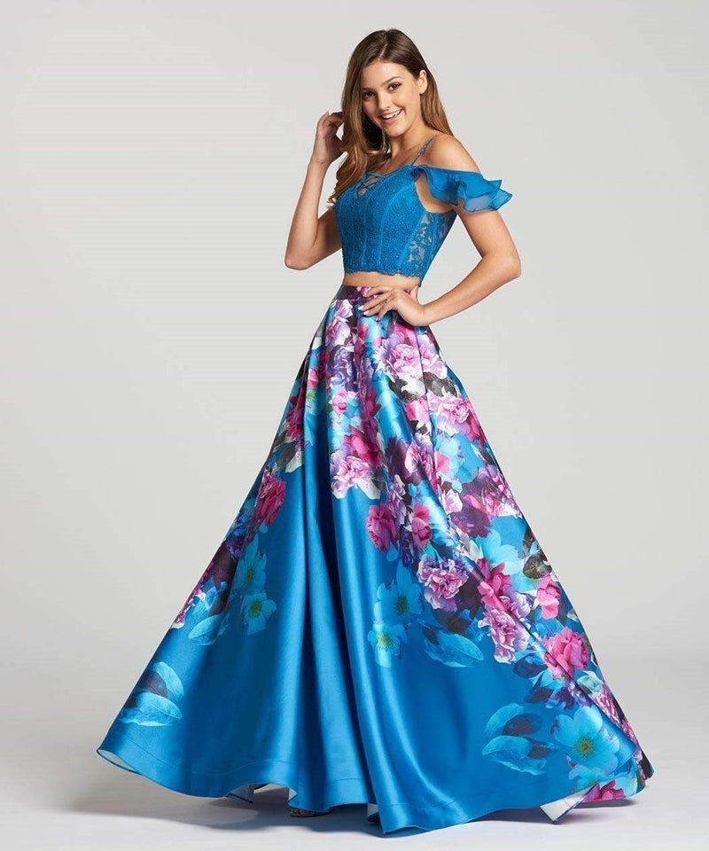 Ellie Wilde EW118003 Teal/Multi