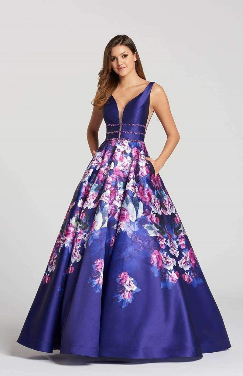 Ellie Wilde EW118006 Dark Purple/Multi