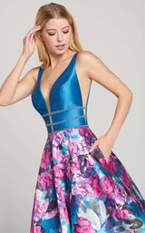 Ellie Wilde EW118006 Teal/Multi