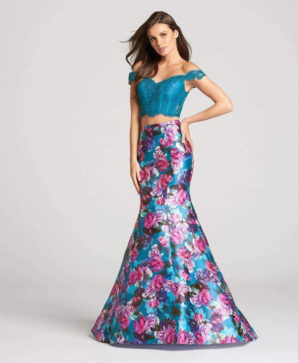 Ellie Wilde EW118009 Teal-Multi