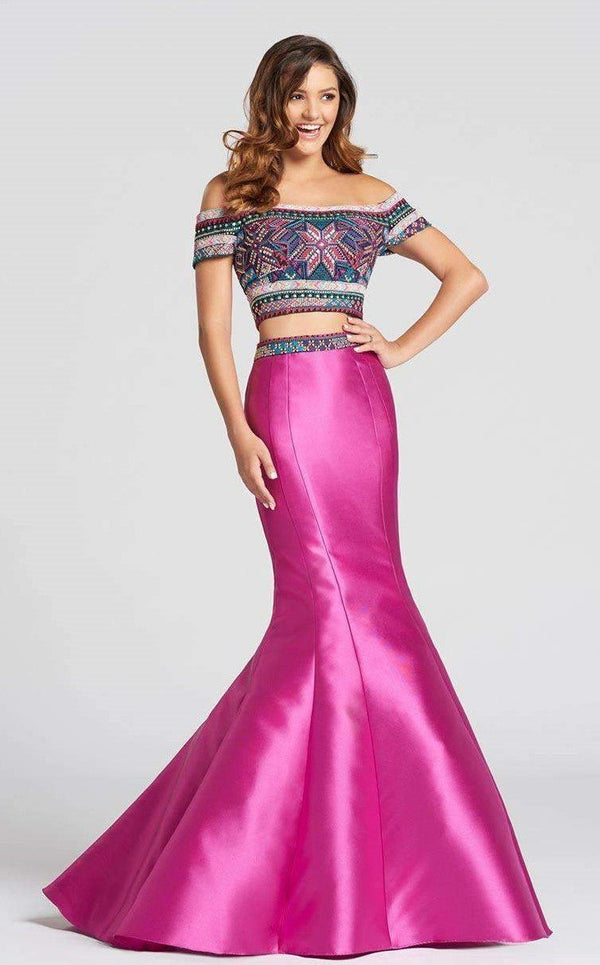 Ellie Wilde EW118038 Fuchsia Multi