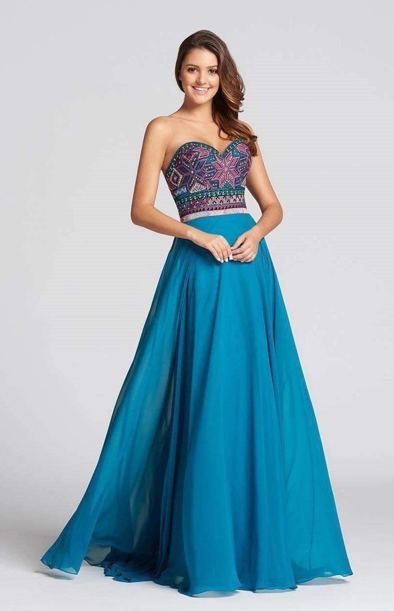 Ellie Wilde EW118039 Teal-Multi