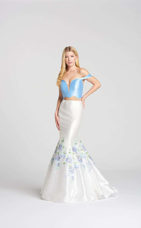 Ellie Wilde EW118041 Powder Blue/Ivory