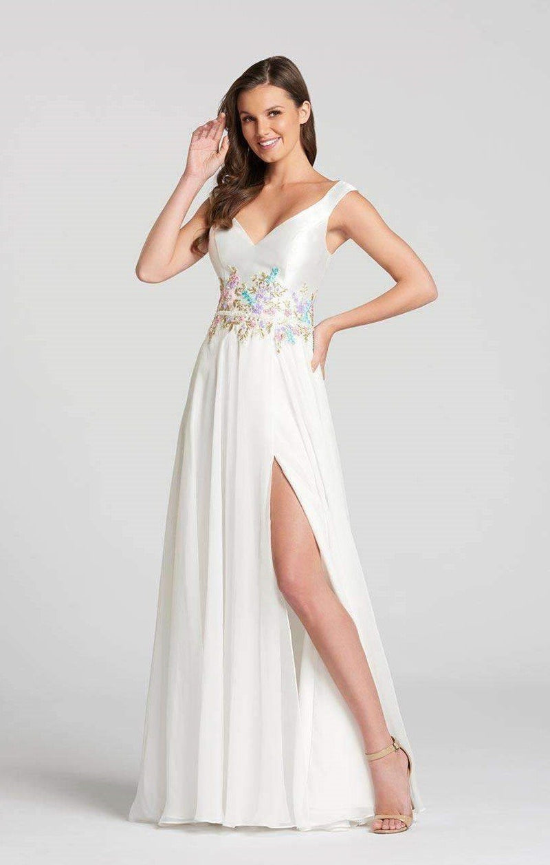 Ellie Wilde EW118045 Ivory Multi