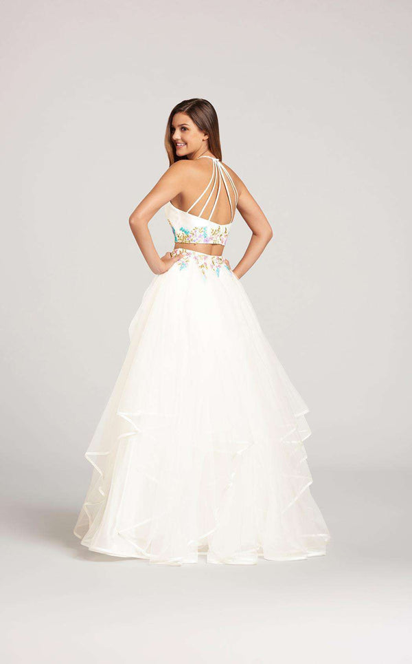 Ellie Wilde EW118046 Ivory Multi