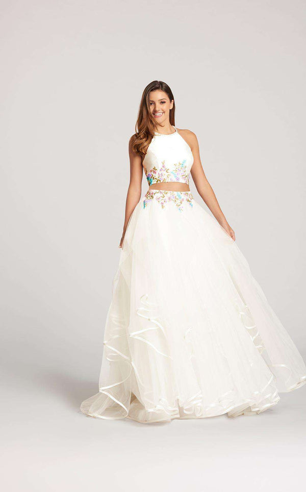 Ellie Wilde EW118046 Ivory Multi