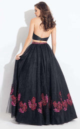 Rachel Allan 6099 Black/Marsala