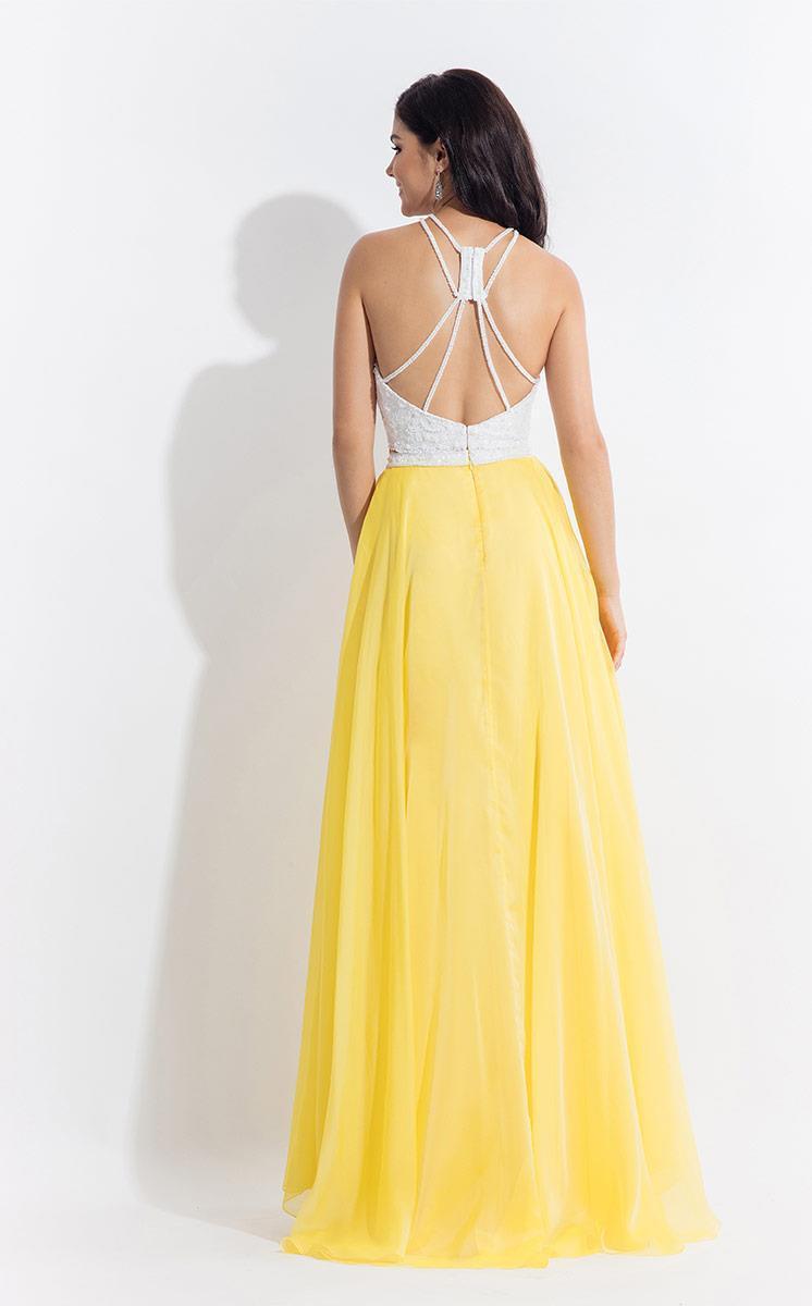 Rachel Allan 6112 White/Yellow