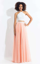 Rachel Allan 6112 White/Blush