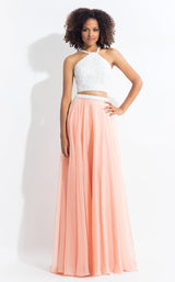 Rachel Allan 6112 White/Blush