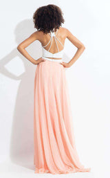 Rachel Allan 6112 White/Blush