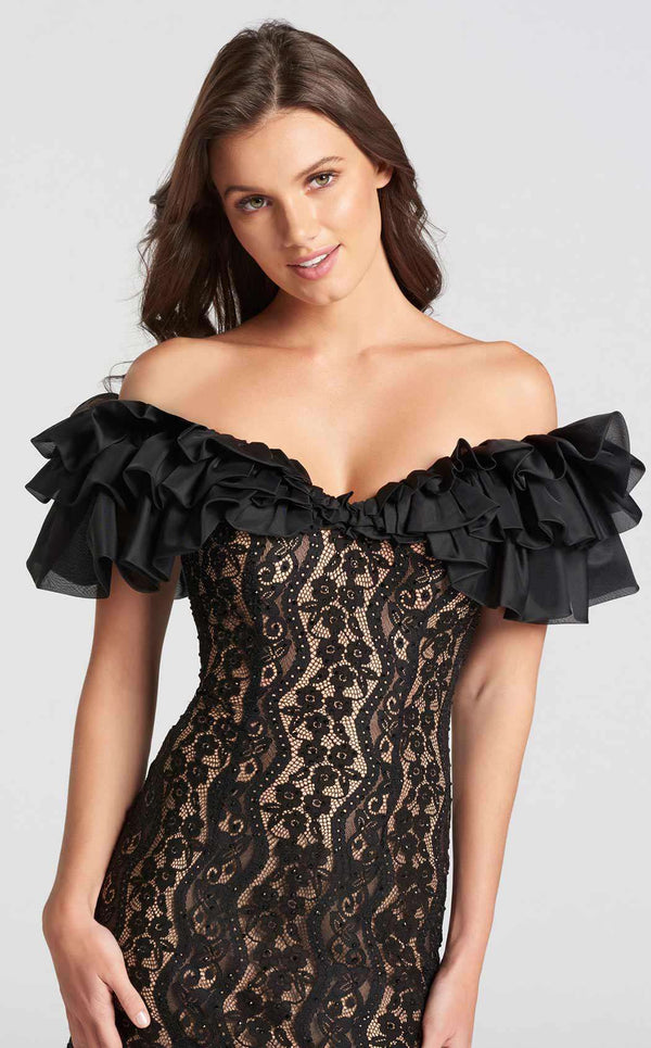 Ellie Wilde EW118078 Black/Nude