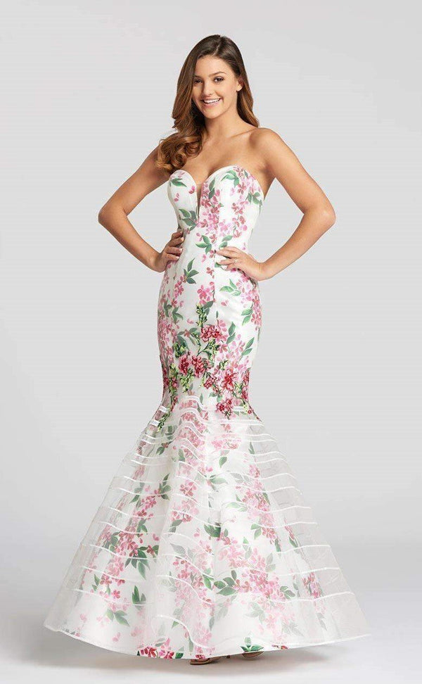 Ellie Wilde EW118089 Ivory Multi