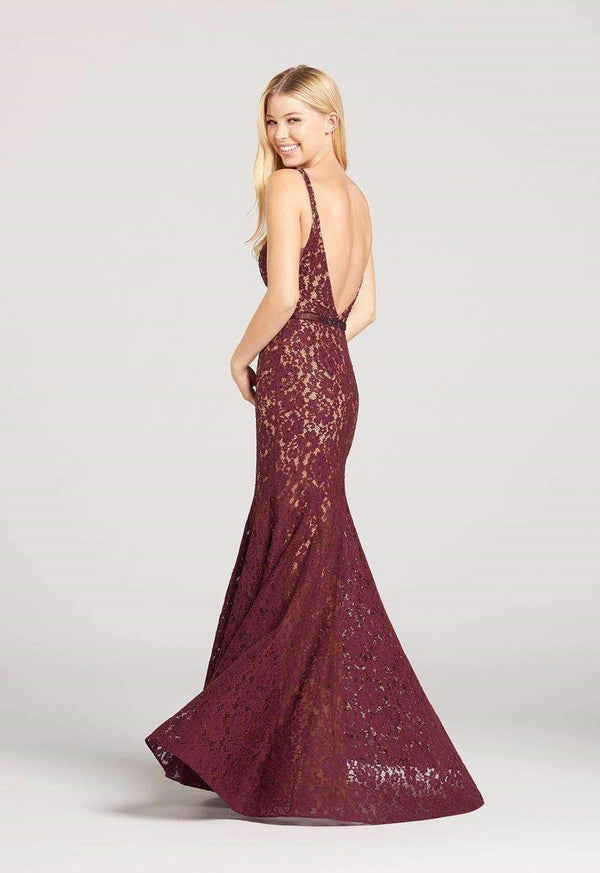 Ellie Wilde EW118140 Wine/Nude