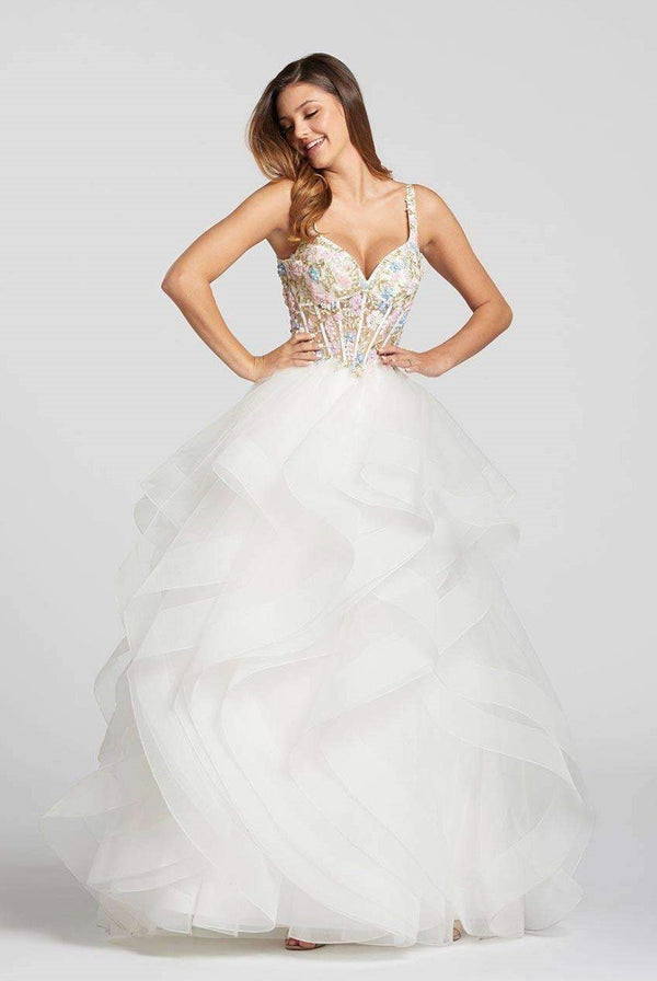 Ellie Wilde EW118177 Ivory Multi