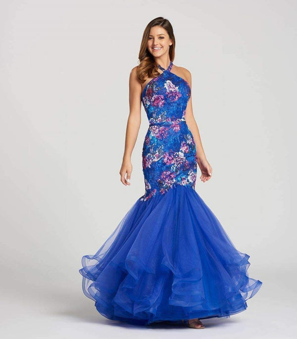 Ellie Wilde EW118183 Royal-Blue-Multi