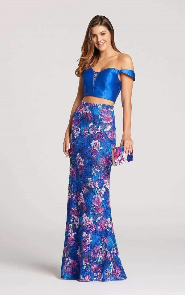 Ellie Wilde EW118184 Royal-Blue-Multi