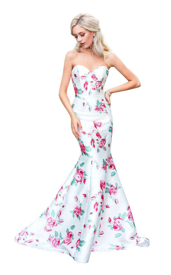 Clarisse 3424 White/Print