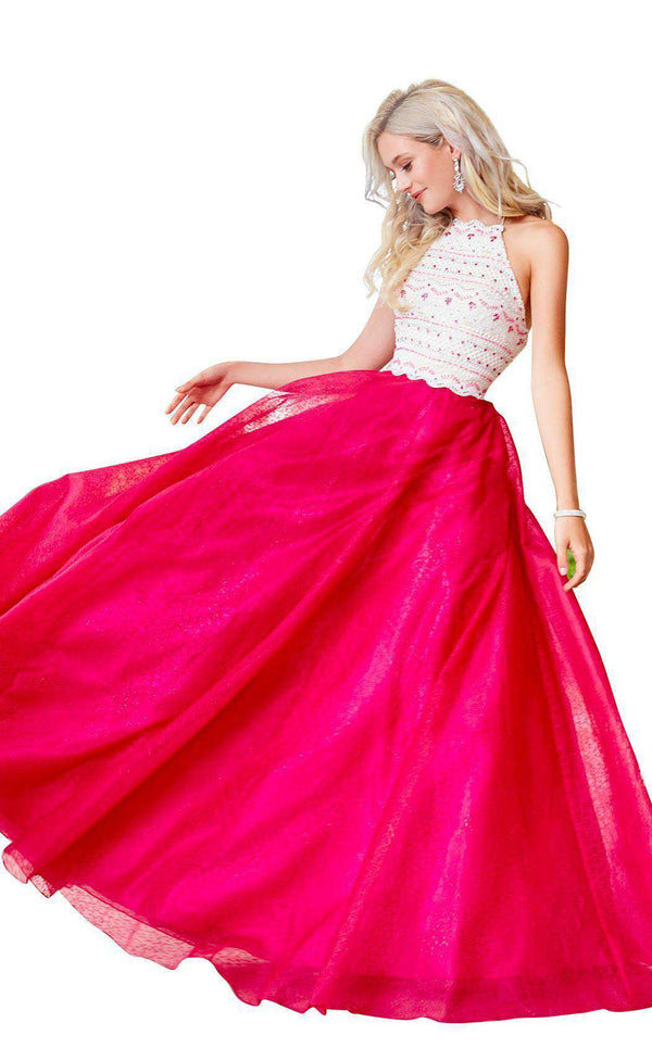 Clarisse 3507 Ivory/Fuchsia