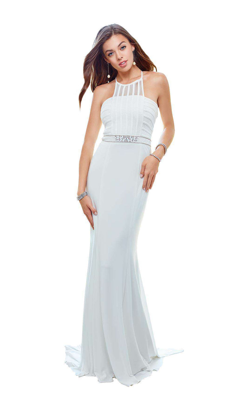 ivory color formal dresses Clarisse 3534 Women's Formal Evening & Wedding Guest Dress - Ivory