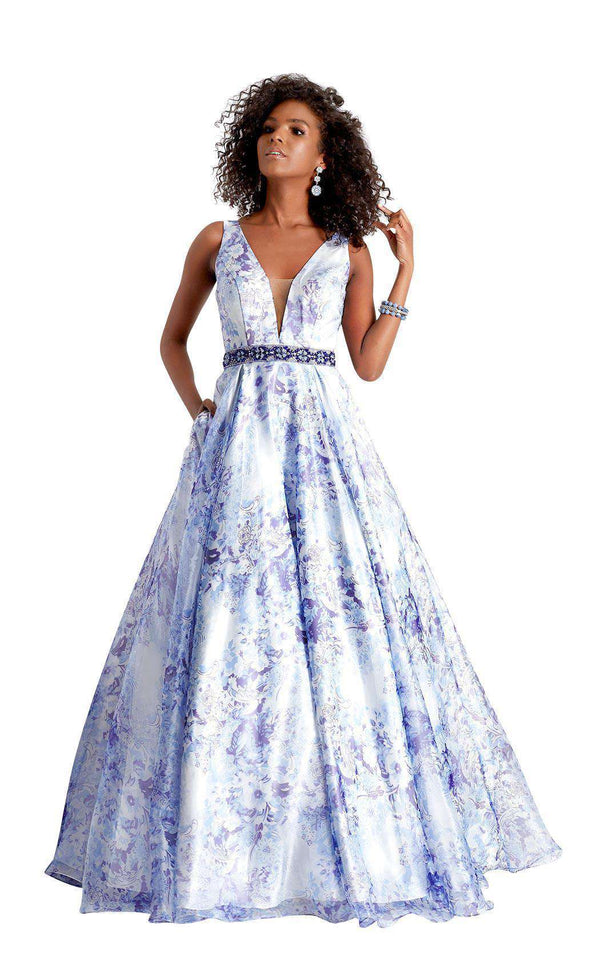 Clarisse 3552 Purple Print