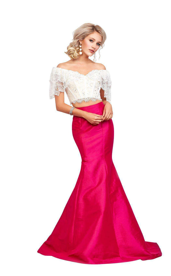 Clarisse 3578 Ivory/Fuchsia