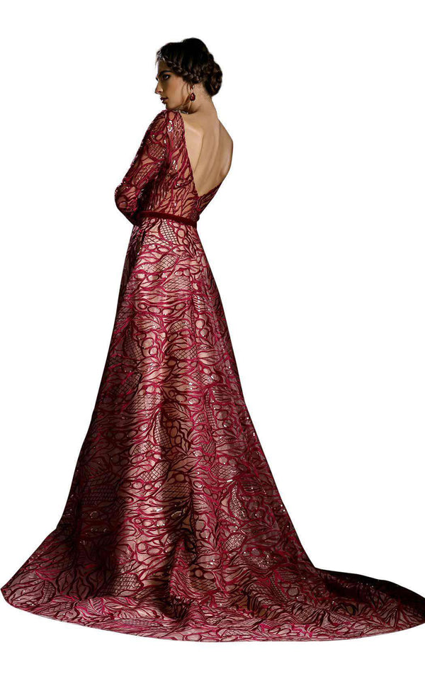 Andrea and Leo 5206 Burgundy