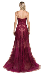 Andrea and Leo A0435 Burgundy