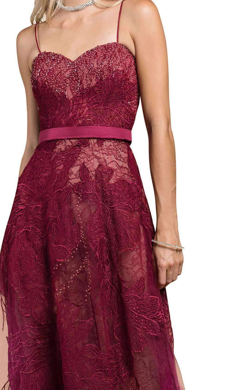 Andrea and Leo A0435 Burgundy