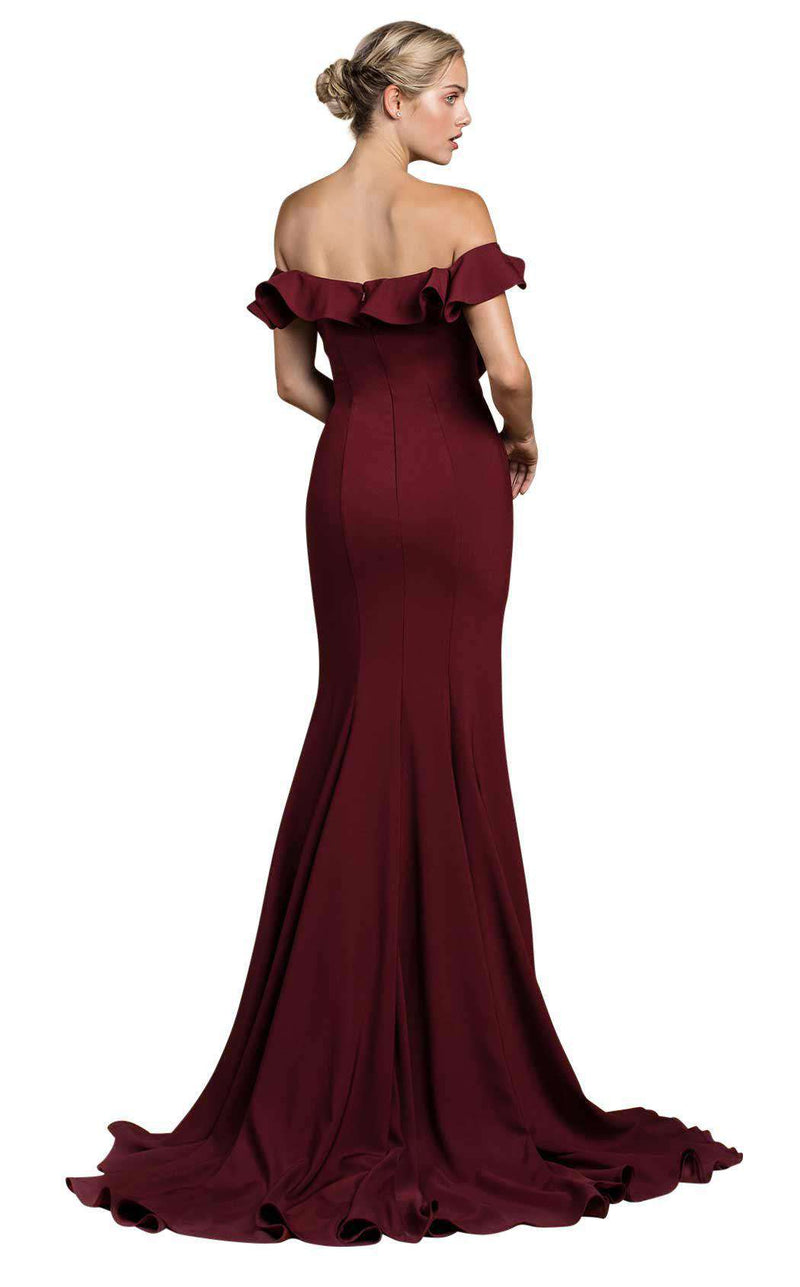 Andrea and Leo A0437 Burgundy