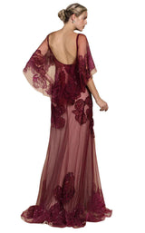 Andrea and Leo A0466 Burgundy