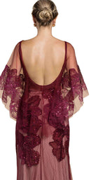 Andrea and Leo A0466 Burgundy