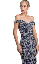 Andrea and Leo A0479 Navy/Silver