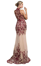 Andrea and Leo A0489 Burgundy/Nude