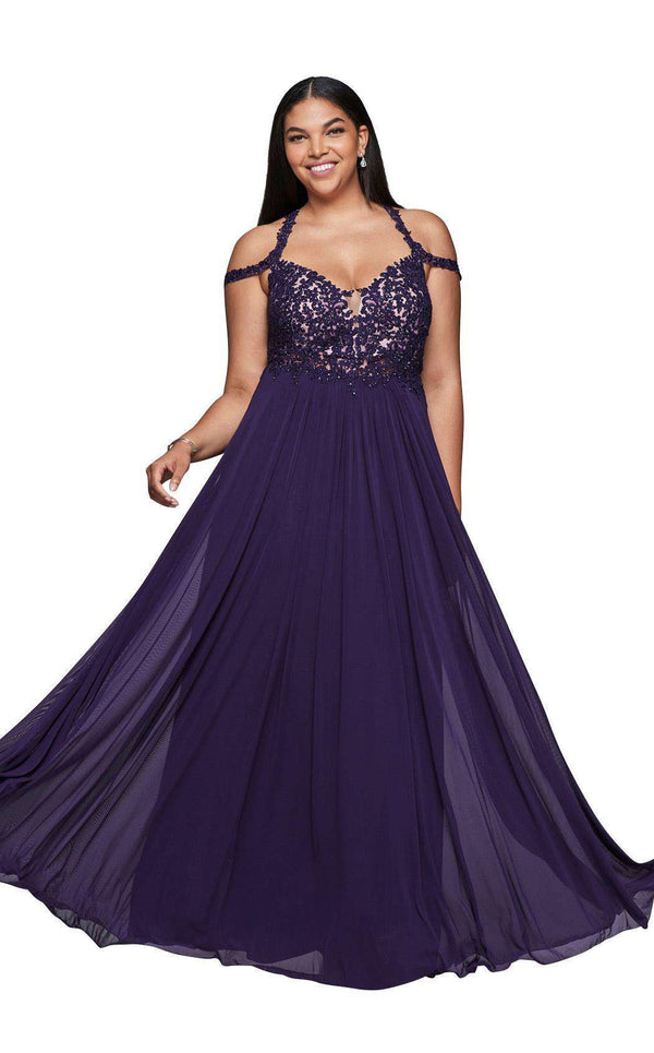 Faviana 9439 Aubergine